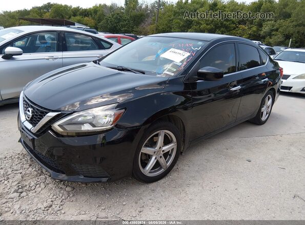 3N1AB7AP3JY216020 2018 NISSAN SENTRA Black წინა მარცხენა ხედი სამი მეოთხედიდან