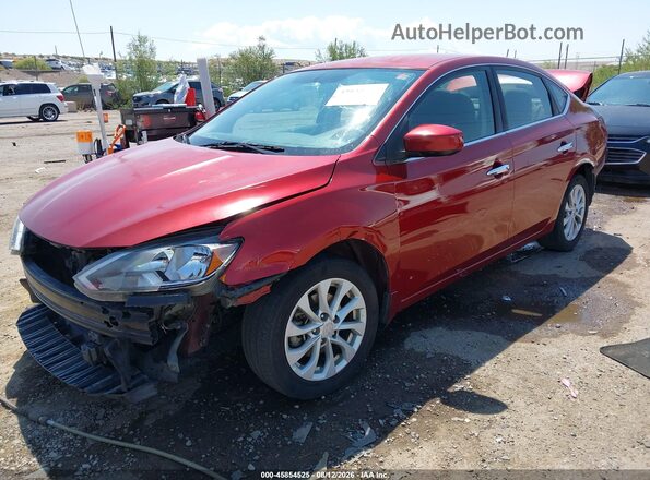 3N1AB7AP3JY219404 2018 NISSAN SENTRA Red Vista tres cuartos delantera izquierda