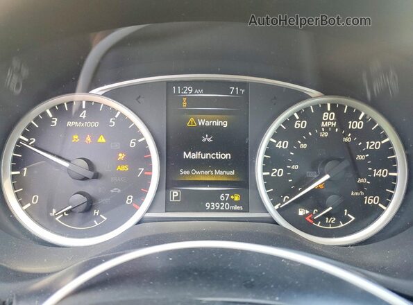 3N1AB7AP3JY222433 2018 NISSAN SENTRA Black Вид щитка приладів