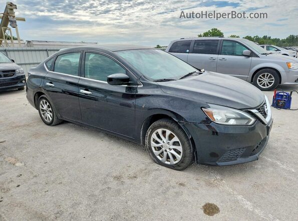 3N1AB7AP3JY236655 2018 NISSAN SENTRA Черный Передняя правая четверть