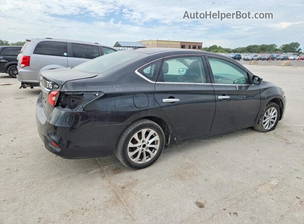 3N1AB7AP3JY236655 2018 NISSAN SENTRA Черный Задняя правая четверть
