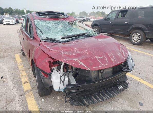 3N1AB7AP3JY279652 2018 NISSAN SENTRA Red Դիմացի տեսք