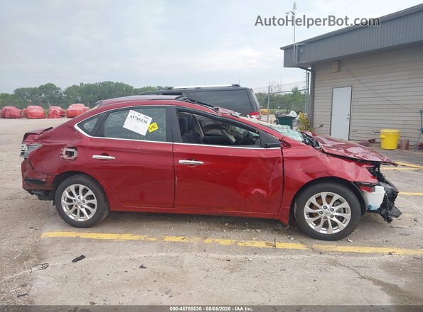 3N1AB7AP3JY279652 2018 NISSAN SENTRA Red Սալոնի հետևի տեսք