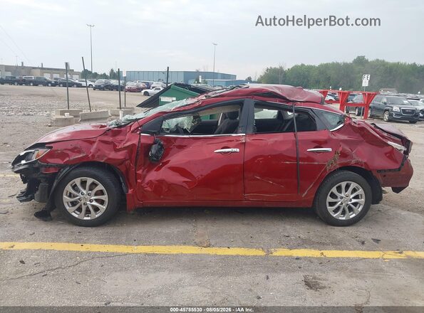 3N1AB7AP3JY279652 2018 NISSAN SENTRA Red Սալոնի 360 աստիճան տեսք