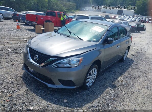 3N1AB7AP3JY293163 2018 NISSAN SENTRA Серый Передняя левая четверть