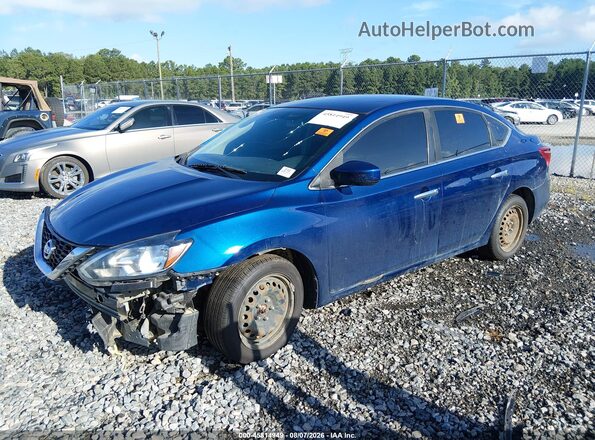 3N1AB7AP3JY299058 2018 NISSAN SENTRA Dark Blue Առջևի ձախ երեք քառորդ տեսարան
