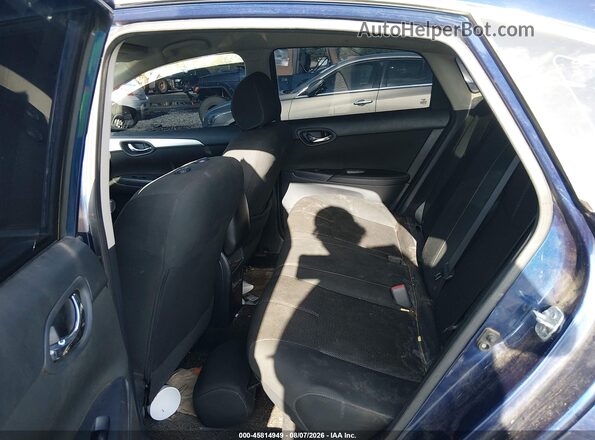 3N1AB7AP3JY299058 2018 NISSAN SENTRA Dark Blue Հետևի նստատեղերի տեսք