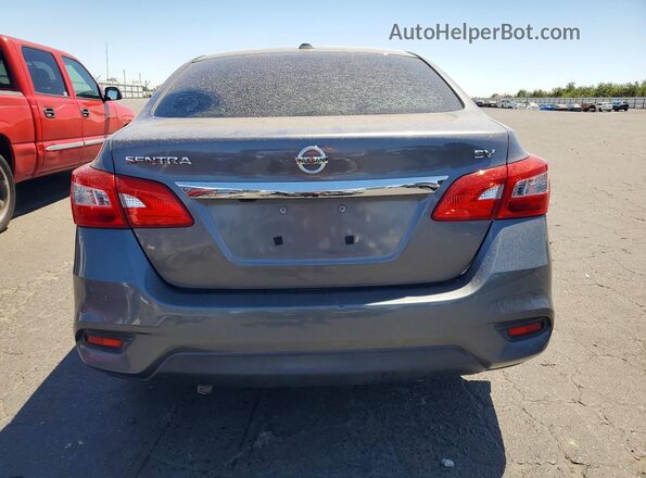 3N1AB7AP3JY309572 2018 NISSAN SENTRA Gray Rear view