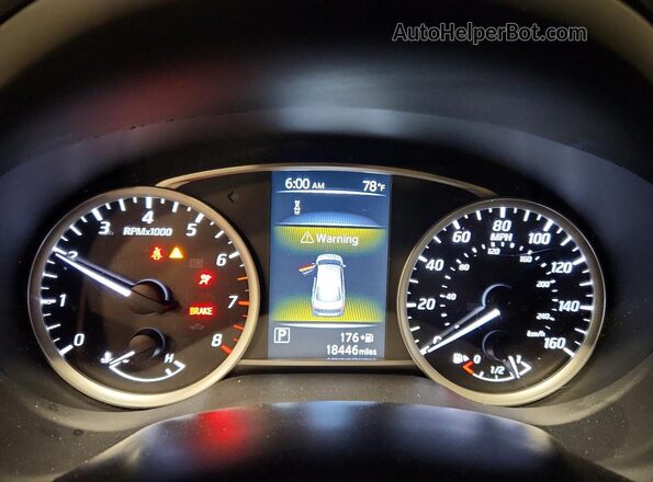 3N1AB7AP3JY315582 2018 NISSAN SENTRA Gray Instrument cluster view