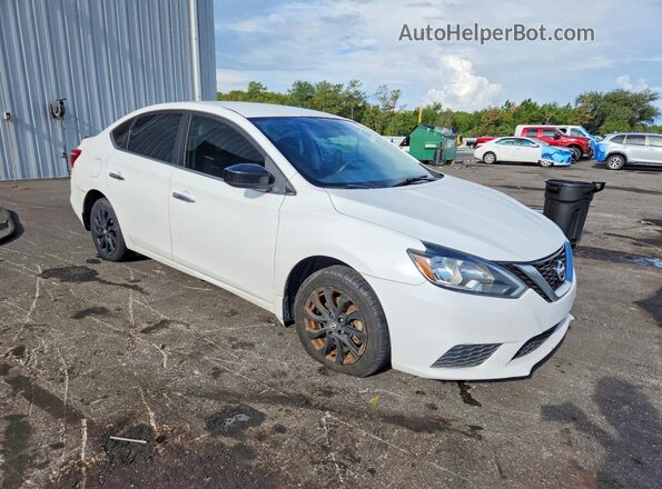 3N1AB7AP3JY341227 2018 NISSAN SENTRA White Przód prawy