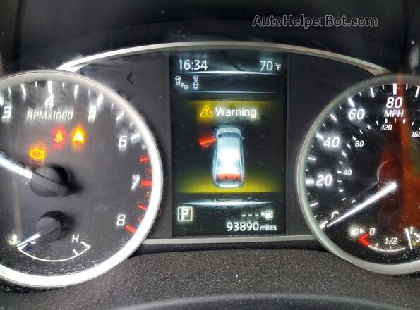 3N1AB7AP3JY347304 2018 NISSAN SENTRA White Instrument cluster view