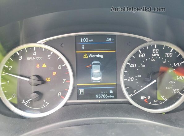 3N1AB7AP3KL622605 2019 NISSAN SENTRA Белый Вид щитка приборов