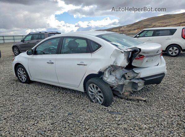 3N1AB7AP3KL622605 2019 NISSAN SENTRA Белый Задняя левая четверть