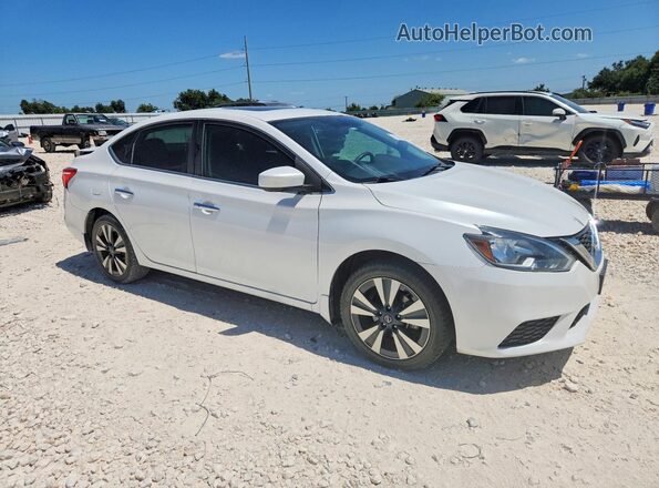 3N1AB7AP3KY205018 2019 NISSAN SENTRA White Przód prawy
