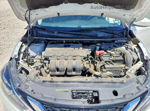 3N1AB7AP3KY205018 2019 NISSAN SENTRA White Widok wnętrza z tyłu