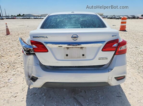 3N1AB7AP3KY205018 2019 NISSAN SENTRA White Widok z tyłu