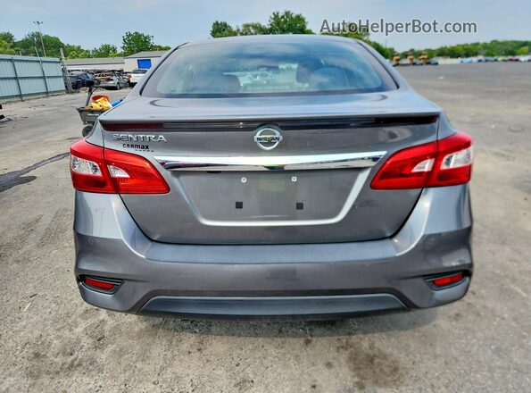 3N1AB7AP3KY217914 2019 NISSAN SENTRA Gray უკანა ხედი