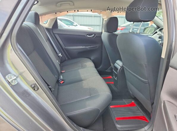 3N1AB7AP3KY217914 2019 NISSAN SENTRA Gray უკანა სავარძლების ხედი