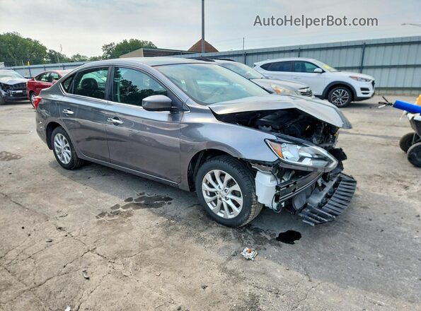 3N1AB7AP3KY217914 2019 NISSAN SENTRA Gray წინა მარჯვენა