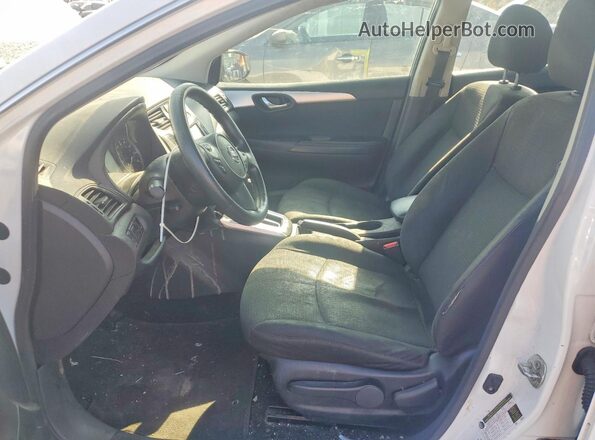 3N1AB7AP3KY219212 2019 NISSAN SENTRA White Widok wnętrza z przodu