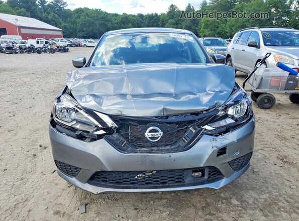 3N1AB7AP3KY225205 2019 NISSAN SENTRA Gray Widok z przodu