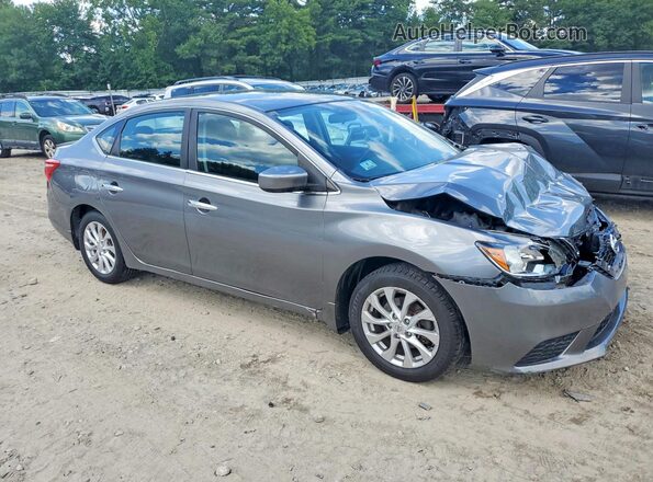 3N1AB7AP3KY225205 2019 NISSAN SENTRA Gray Przód prawy