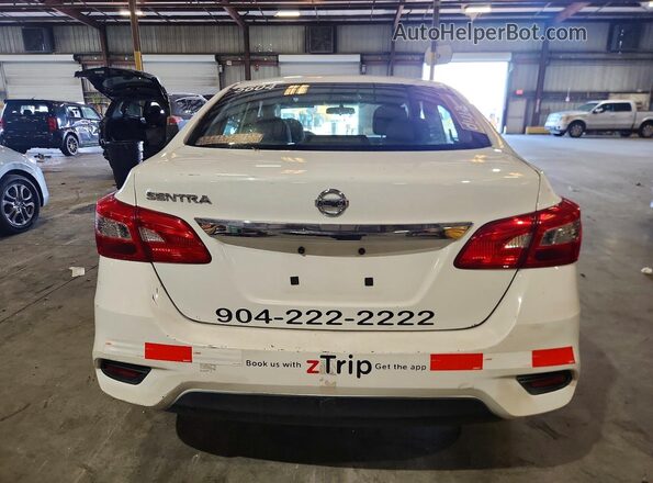 3N1AB7AP3KY244000 2019 NISSAN SENTRA Белый Вид сзади