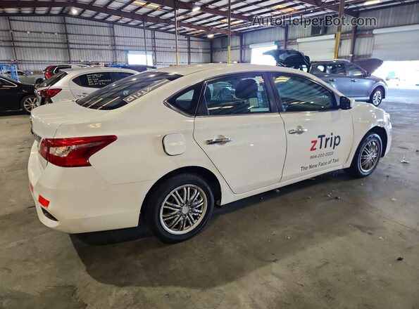 3N1AB7AP3KY244000 2019 NISSAN SENTRA Белый Задняя правая четверть