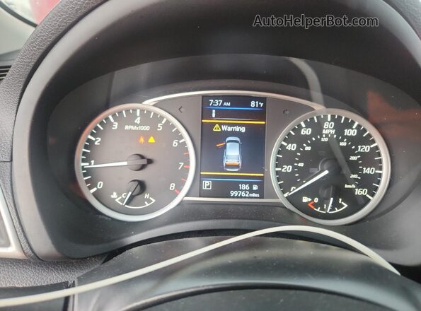 3N1AB7AP3KY252887 2019 NISSAN SENTRA Maroon Vista del cuadro de instrumentos