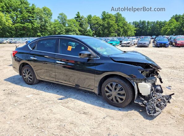 3N1AB7AP3KY254042 2019 NISSAN SENTRA Black Front right
