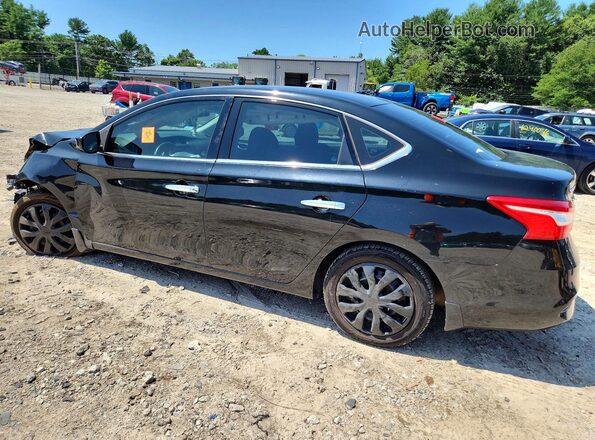 3N1AB7AP3KY254042 2019 NISSAN SENTRA Black Rear left
