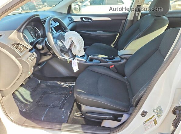 3N1AB7AP3KY254929 2019 NISSAN SENTRA White წინა სალონის ხედი
