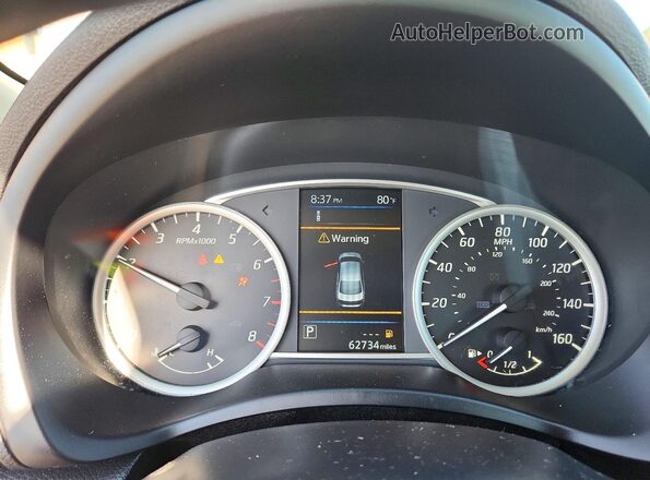 3N1AB7AP3KY254929 2019 NISSAN SENTRA White ხელსაწყოთა პანელის ხედი