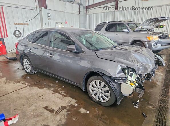 3N1AB7AP3KY274775 2019 NISSAN SENTRA Gray Front right