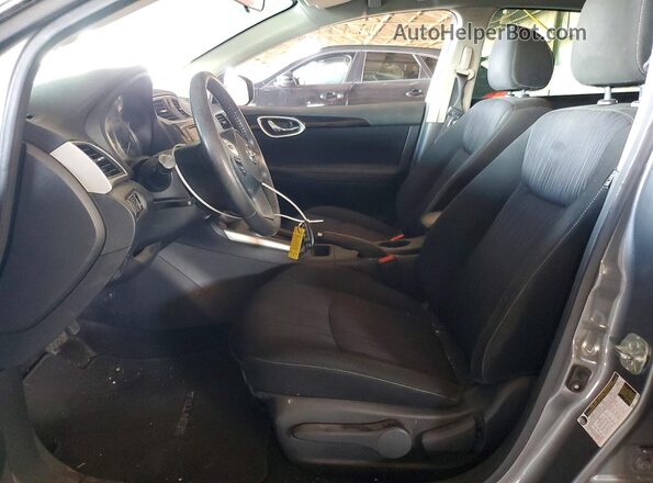 3N1AB7AP3KY281287 2019 NISSAN SENTRA Серый Вид салона спереди