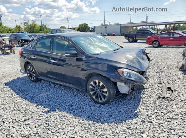 3N1AB7AP3KY297652 2019 NISSAN SENTRA Black Przód prawy