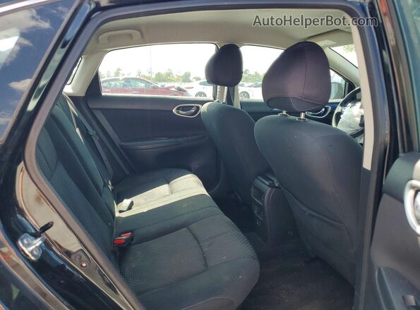 3N1AB7AP3KY297652 2019 NISSAN SENTRA Black Widok tylnych siedzeń