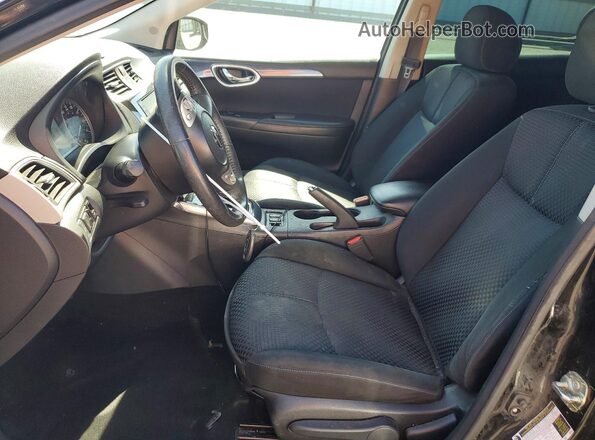 3N1AB7AP3KY309489 2019 NISSAN SENTRA Угольный Вид салона спереди