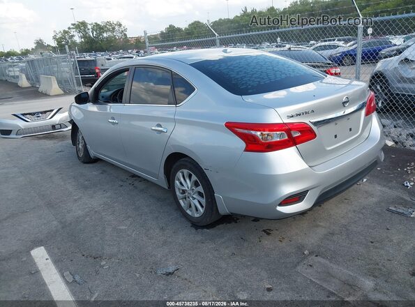 3N1AB7AP3KY325675 2019 NISSAN SENTRA Silver Задня ліва чверть