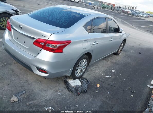 3N1AB7AP3KY325675 2019 NISSAN SENTRA Silver Задня права чверть