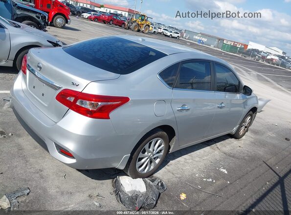 3N1AB7AP3KY325675 2019 NISSAN SENTRA Silver Панорамний вид салону 360°