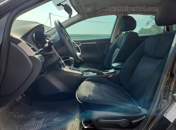 3N1AB7AP3KY345120 2019 NISSAN SENTRA Black Front interior view