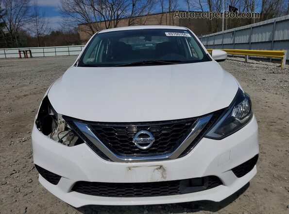 3N1AB7AP3KY359860 2019 NISSAN SENTRA White Front view