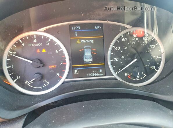 3N1AB7AP3KY359860 2019 NISSAN SENTRA White Instrument cluster view