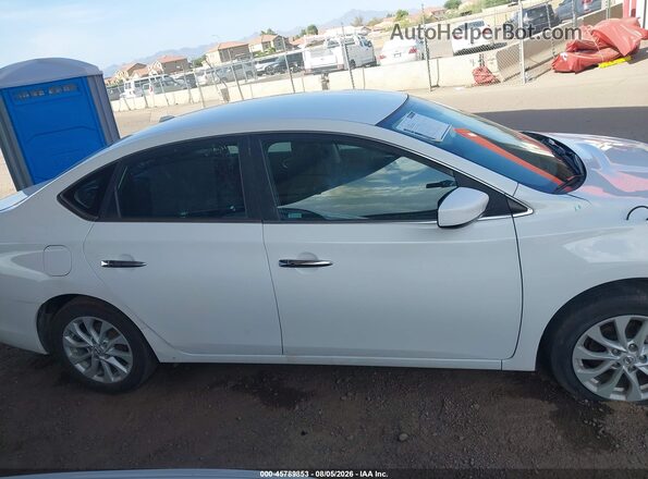 3N1AB7AP3KY378361 2019 NISSAN SENTRA White Vista interior de 360 grados