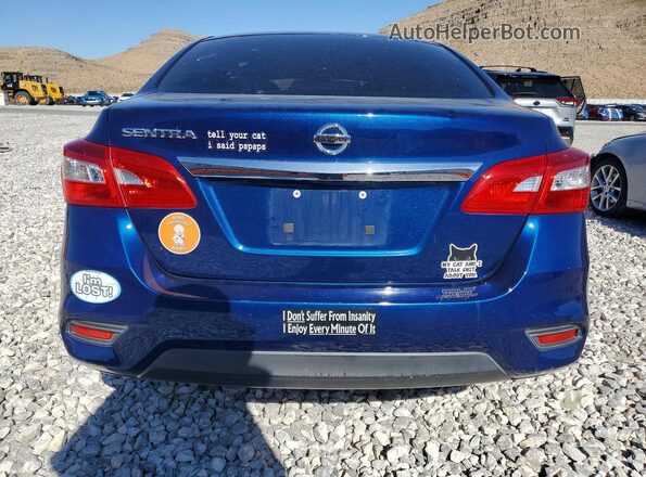 3N1AB7AP3KY390719 2019 NISSAN SENTRA Blue Vista trasera