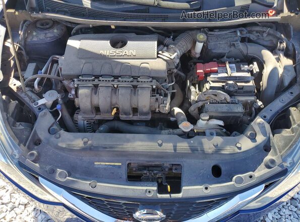 3N1AB7AP3KY390719 2019 NISSAN SENTRA Blue Vista interior trasera