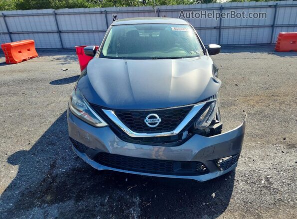 3N1AB7AP3KY434816 2019 NISSAN SENTRA Gray Դիմացի տեսք