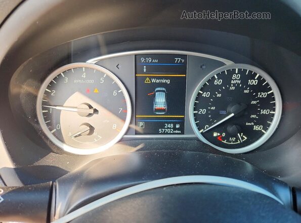 3N1AB7AP3KY434816 2019 NISSAN SENTRA Gray Սարքավորումների վահանակի տեսք