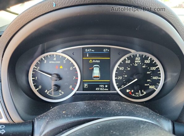 3N1AB7AP3KY438073 2019 NISSAN SENTRA White Vista del cuadro de instrumentos